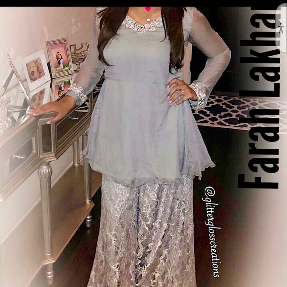 Designer FARAH LAKHANI 2 Piece Pant Suit